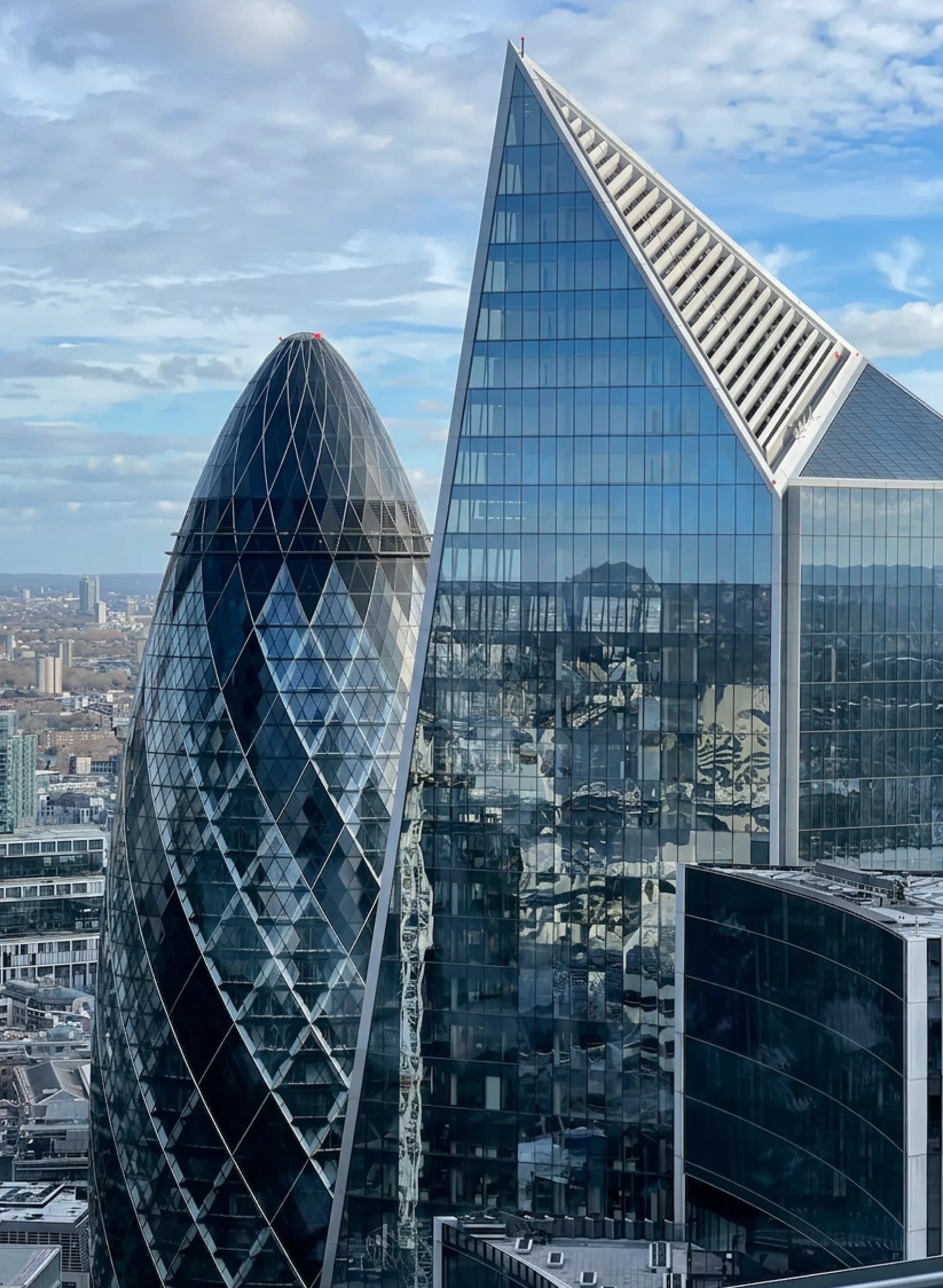 Skyscrapers of the City of London financial district